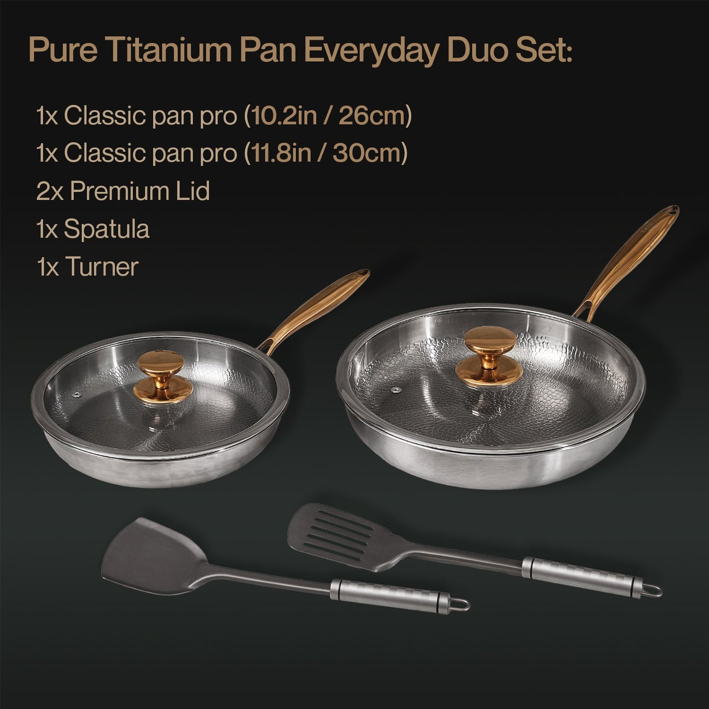 Pure Titanium Pan Everyday Duo Set (6 Piece)