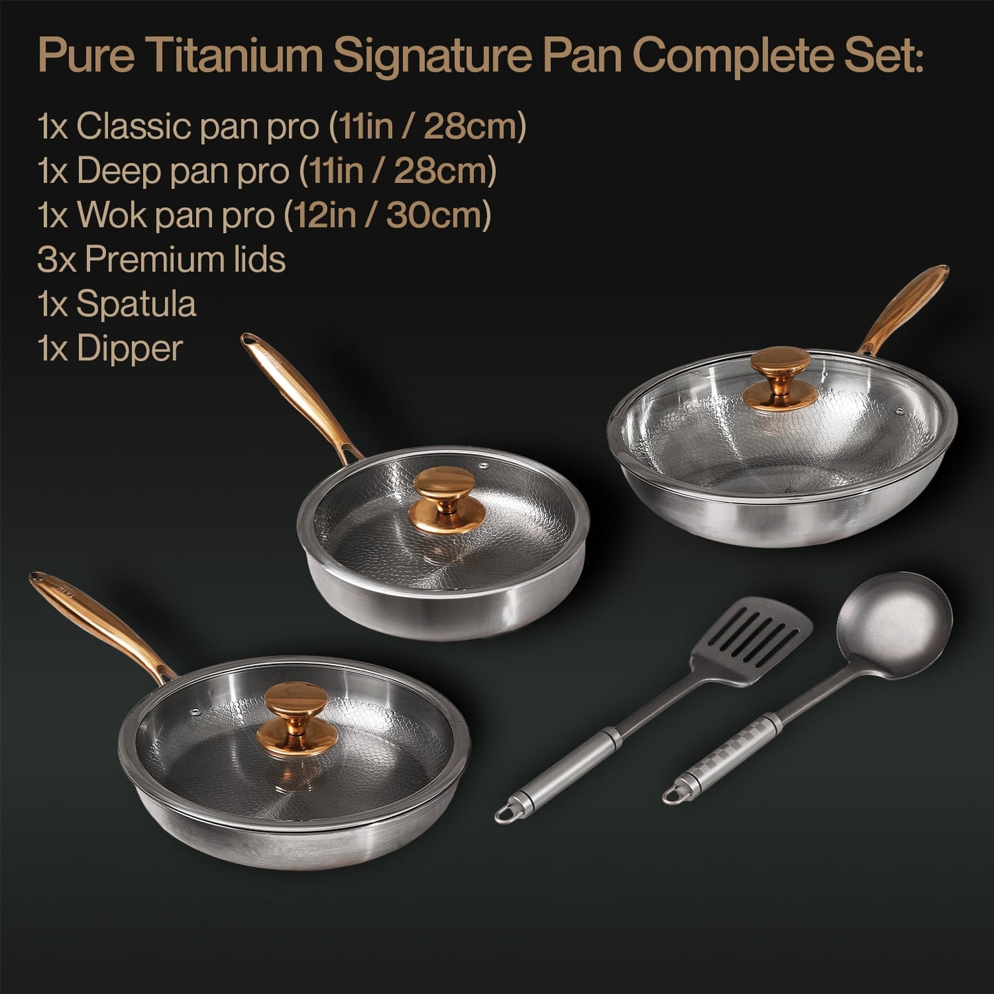 Pure Titanium Signature Pan Complete Set (8 Piece)