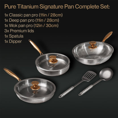 Pure Titanium Signature Pan Complete Set (8 Piece)