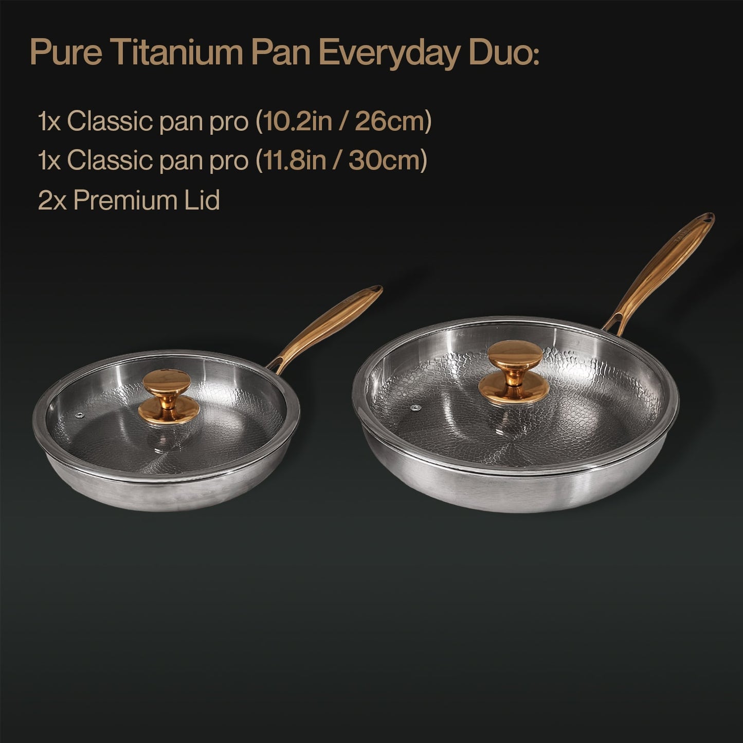 Pure Titanium Pan Everyday Duo (4 Piece)