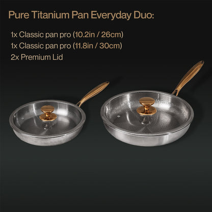 Pure Titanium Pan Everyday Duo (4 Piece)