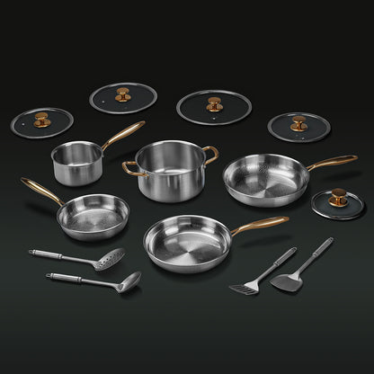 Complete Classic Titanium Cookware Set (14 Piece)