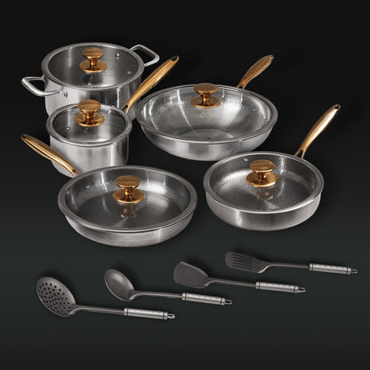 Complete Signature Titanium Cookware Set (14 Piece)