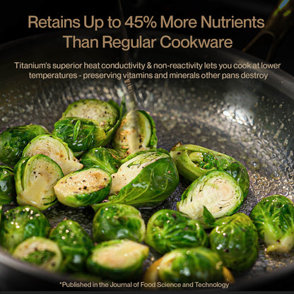 Pure Titanium Complete Cookware Set (8 Pieces)