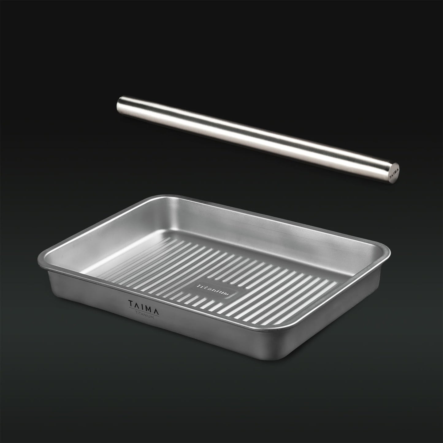 Taima® Pure Titanium Rolling Pin For Dough