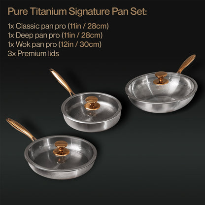 Pure Titanium Signature Pan Set (6 Piece)