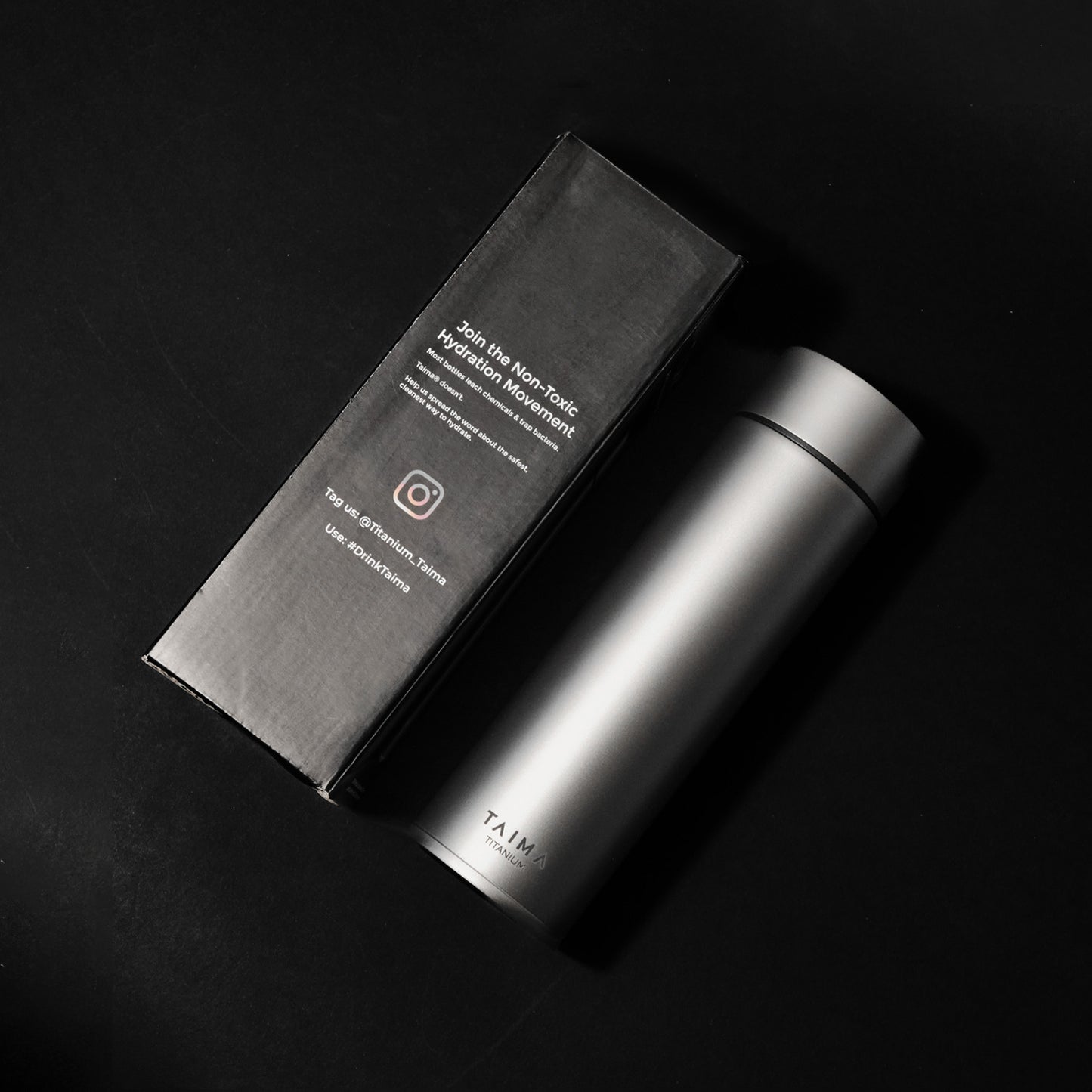 Taima® 100% Pure Titanium Water Bottle - Drink Clean, Live Better.