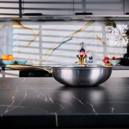 TAIMA Certified Pure Titanium Wok Pan Pro